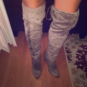 Steve Madden suede thigh high boots